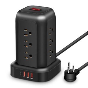 16-in-1 Power Strip Tower -- MotPoet