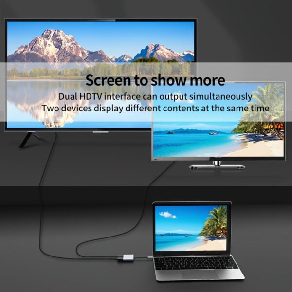 2-in-1 HDTV to Type-C Extension -- MotPoet