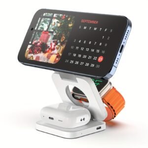 3-in-1 Magnetic Foldable Wireless Travel Charger Pro -- MotPoet