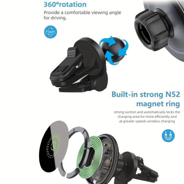 Magnetic Wireless Car Charger -- MotPoet