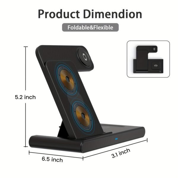 d803ffe4-f369-4a4f-ab9f-86d79c2de23e.jpg 3-in-1 Magnetic Foldable Wireless Travel Charger Pro Max -- MotPoet